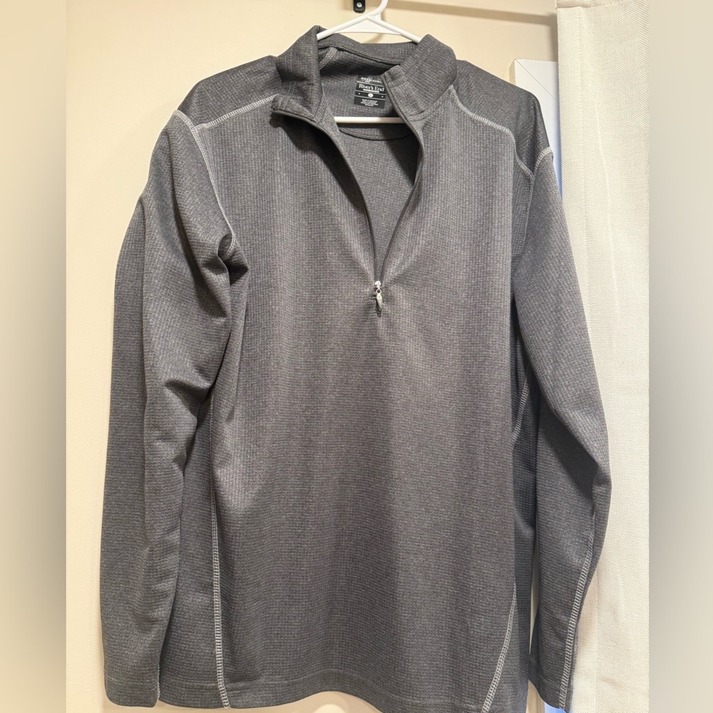 Men's Gray Quarter-Zip Shirt
